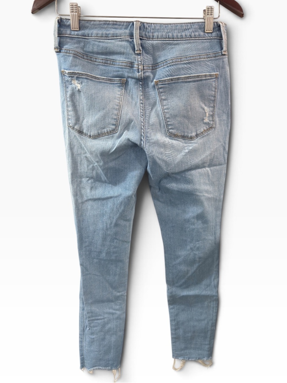Universal Thread Light Blue Mid Rise Distressed Skinny Jeans - Picture 3 of 8